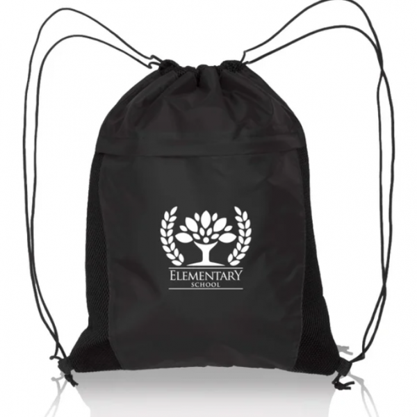 Tas punggung dengan aksen tali serut